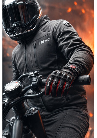 Revo Dokunmatik Ekran Uyumlu Erkek Motosiklet Eldiveni S