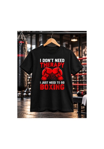 Segungear Boxingtherapy Erkek Regular Fit Baskılı Spor Tişört Siyah - 932275514 Siyah