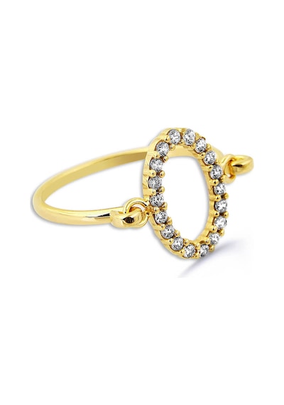 Kuyumcudukkani Elişi Oval Şekilli Taşlı Yüzük-10310-g-w Gold
