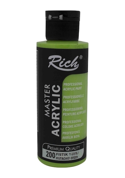 Rich Akrilik Boya Master 120 Cc Fıstık Yeşili 120-200 Çok Renkli