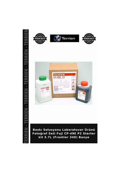 Baskı Solusyonu Laboratuvar Ürünü Fotoğraf Seti Fuji Cp-49e P2 Starter Kit 3.7l Frontier 340 Banyo