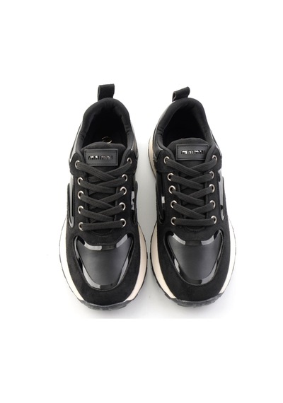 Bambi Siyah Süet Kadın Sneaker K01313004372