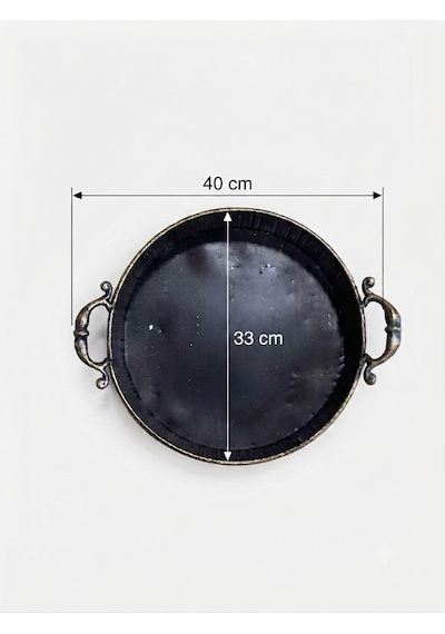 Panalı Pnl-mg112 M Metal Dekoratif Tepsi 40 X 33 X 10 Cm