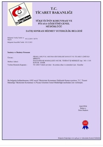 Piksel Aqua Basınç Düşürücü Su Arıtma Cihazı