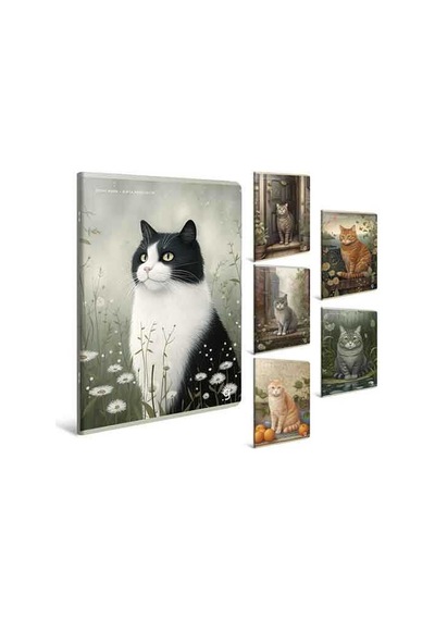 Gıpta A4 60 Yaprak Kareli Echo Book Dikişli Karton Kapak Defter 7285000 Standart