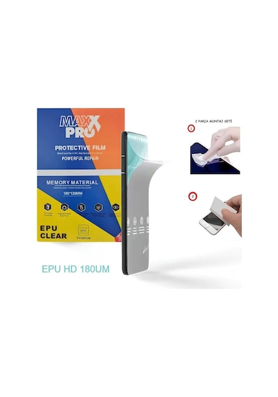 İphone 17e Uyumlu Nano Ekran Koruyucu Esnek Ultra İnce - Maxxpro - Epu Hd