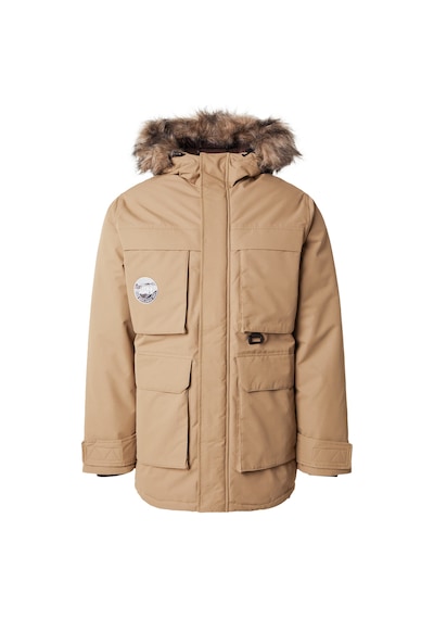 Jack & Jones Erkek Jjstar Rüzgar Geçirmez Kapüşonu Kürklü Parka 12256892 Vizon VIZON