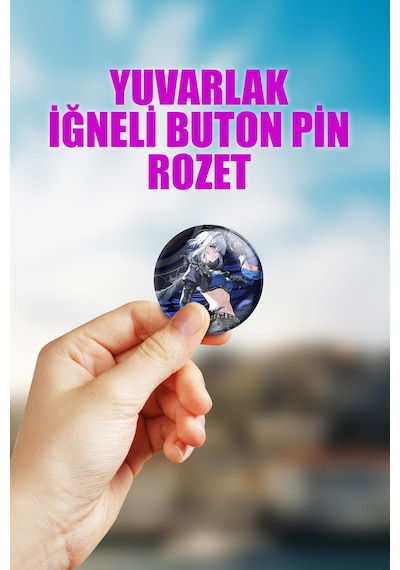 Galbrena Wuthering Waves Gacha Çanta Süsü Rozet İğneli Buton Rozet Seti 1 Adet Tekli