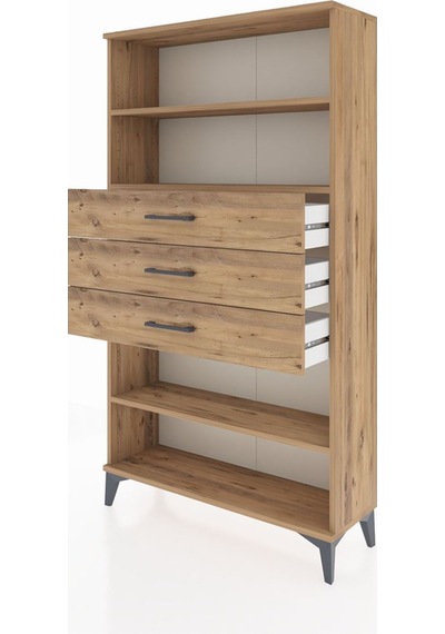 Arges Dolap 3 Raflı 3 Çekmeceli 88x30x163 Çam-çam Atlas Çam Arges Dolap 3 Raflı 3 Çekmeceli 88x30x163 Çam-çam Atlas Çam