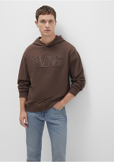 Mavi - Mvjns Baskılı Kapüşonlu Kahverengi Sweatshirt 0s10346-88067 Kahverengi