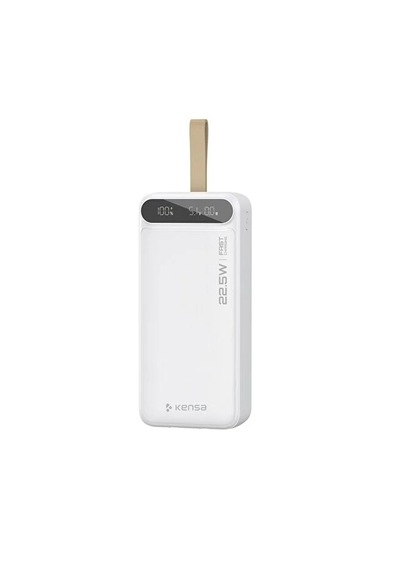 Hızlı Şarj Powerbank 30.000 Mah Taşınabilir Güç, Usb-c & Çift Çıkışlı Beyaz