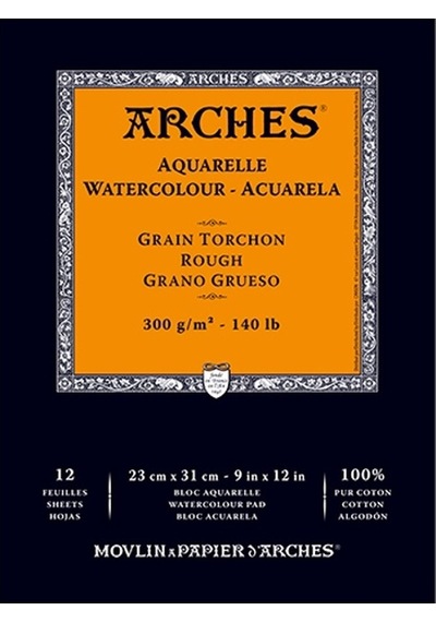 Arches Suluboya Defteri Blok Rough 300 G 23x31 Cm. 12 Yp