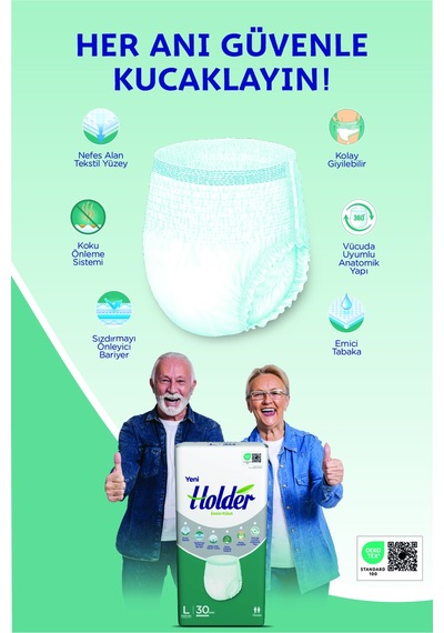Holder Emici Külot Yetişkin Hasta Bezi Orta Boy Medium 30 Adet M