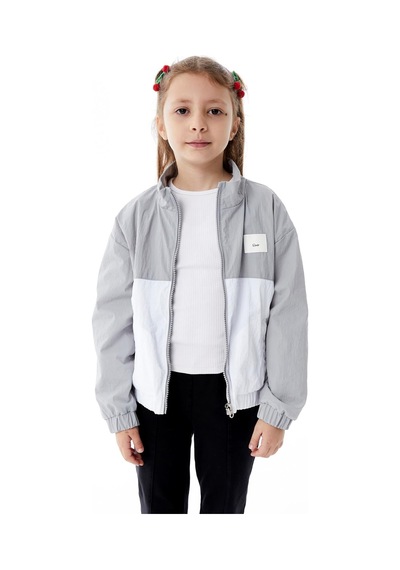 Benitto Kids Kız Çocuk Mevsimlik Yağmurluk Ceket 51359 Gri