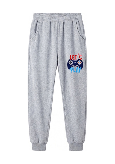 Fyk Kids 5'li Baskı Detaylı Beli Lastikli Erkek Çocuk Jogger Eşofman Altı Mavi-füme-gri-siyah-kırmızı