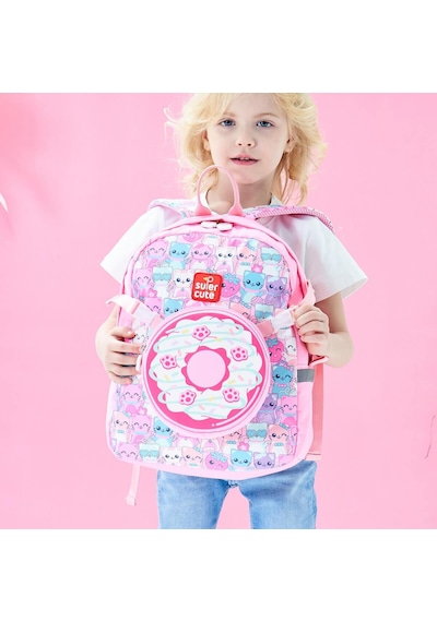 Supercute Two İn One Sırt Çantası - Pink Cat - Pembe