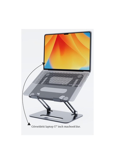 Lexroo Basic2 Aluminyum Ergonomik Ayarlanabiliir Macbook Uyumlu Notebook Standı 1