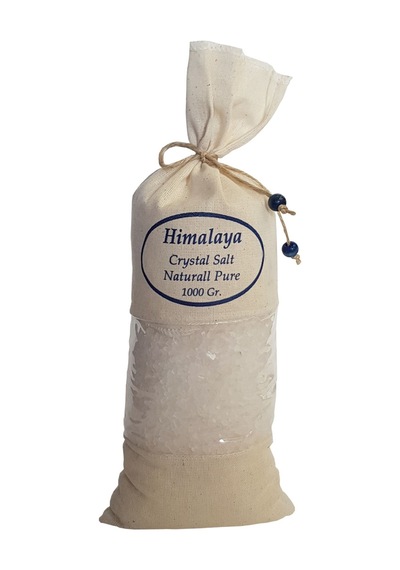 Himalaya Tuzu 1 Kg. Bez Torbada Iri Taneli Beyaz Renk Himalaya Orijinal Tuz Granül