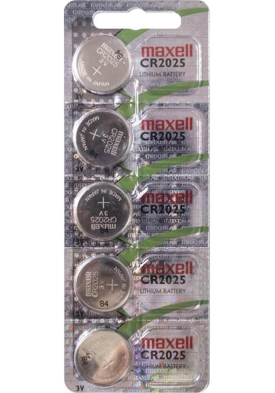 Maxell CR2025 Hologramlı 3V Lityum Düğme Pil 5'li