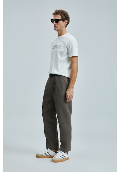 Lufian Thınk Modern Grafik T- Shirt Kırık Beyaz Kırık Beyaz 111020240100510 KIRIK BEYAZ