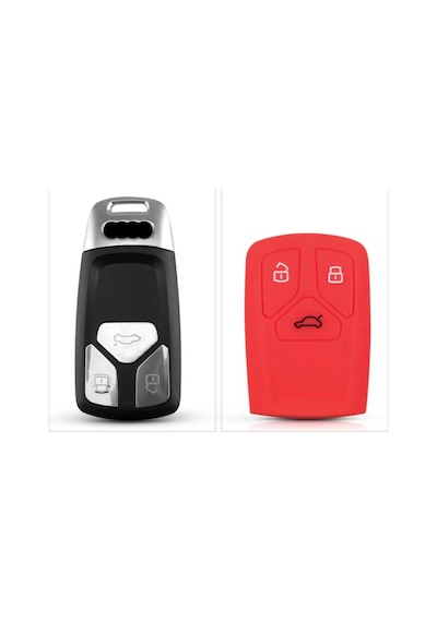 Audi Keyless A4 A5 A6 A7 Q3 Q5 Silikon Anahtar Koruma Kılıfı (490765089)