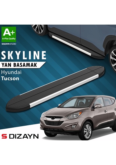 S-dizayn Hyundai Tucson 2 Skyline Aluminyum Yan Basamak 173 Cm 2004-2014 A+ Kalite