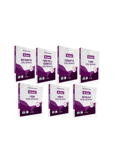 Karekök Yayınları 9. Sınıf Soru Bankası Seti 7 Kitap