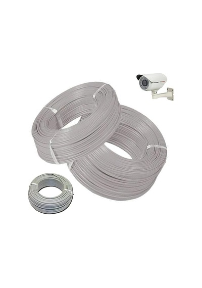 Güvenlik Kamerası CCTV Kablosu 0.50mm 2+1 100Mt