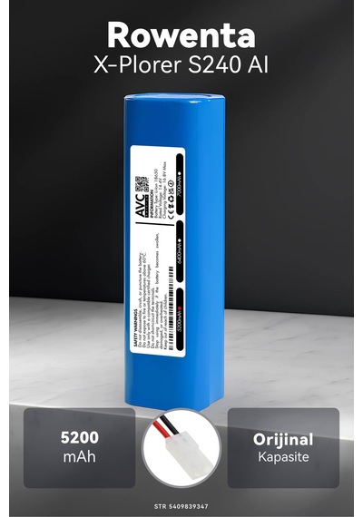 Rowenta X-plorer S240 Aı 5200mah Robot Süpürge Bataryası D.k