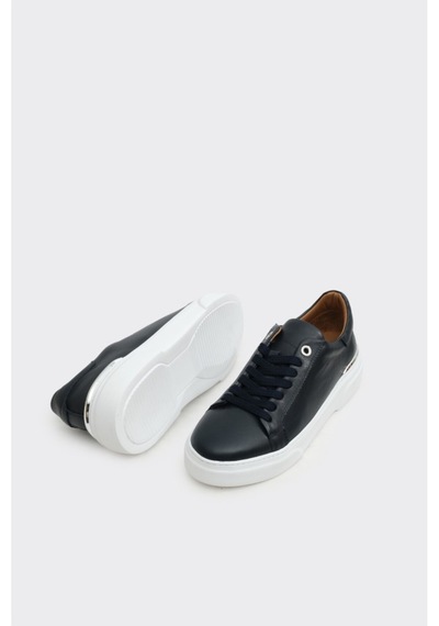 Derinet Hakiki Deri Desenli Kadın Sneaker Laci Laci