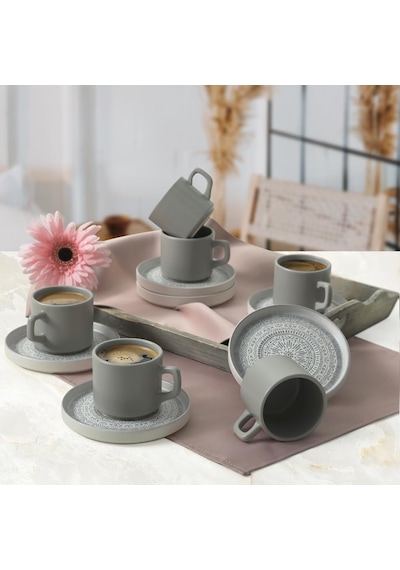 Stone Stackable Çay Takımı 12 Parça 6 Kişilik 21426 Çok Renkli
