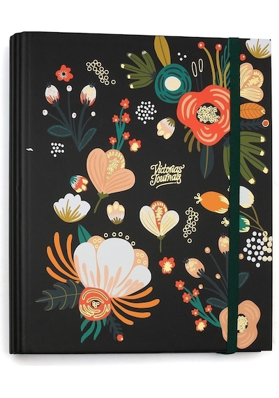 Retro Süresiz Planlayıcı Ajanda 17x24 Cm Siyah Siyah