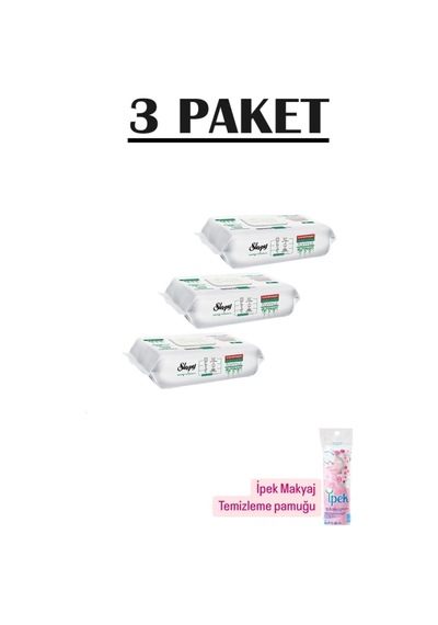 Sleepyyüzey Temizlik Mendili Havlusu 100' Lü 3 Paket 300 Yaprak Hediyeli Diğer