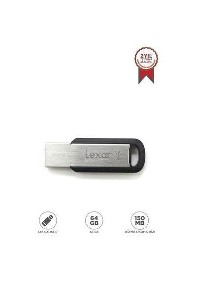 Özel Seri Lexar Metal Usb 3.2 Gen1 Flash Bellek 150 Mb/s 64 Gb M400 Ofis Bağlantı Taşınabilir