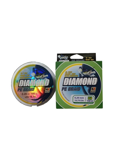Bauer Diamond 4x 150mt İp Misina 0.16mm