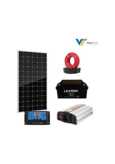 Veratech Solar Enerji Bahçe Evi Tv Aydınlatma Paketi