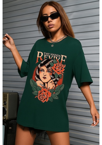 Sepette 6 Ve Üzeri Alımlarda 1 Tişört Hediyedir - Unisex Mane Baskılı Tshirt Yeşil Sepette 6 Ve Üzeri Alımlarda 1 Tişört Hediyedir - Unisex Mane Baskılı Tshirt Yeşil