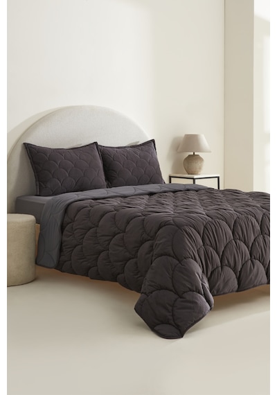 Karaca Home Cowrie Çift Kişiilk Luxury Comfort Set Antrasit