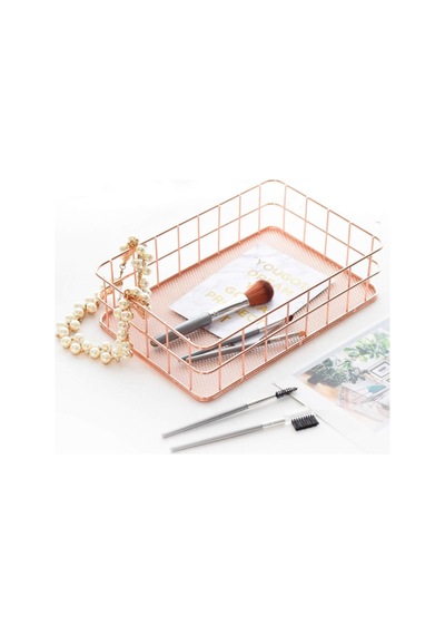 Rose Gold Tel Sepet - Büyük No Color No Color