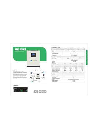 Uretech 1500va 1200 Watt 12v Tam Sinüs Akıllı Mppt 40a İnverter Hms1.5k-12v