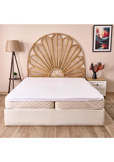 Soft Bora Cotton Tek Kişilik Sıvı Geçirmez Lastikli Alez - Beyaz - 120x200 Cm Renkli
