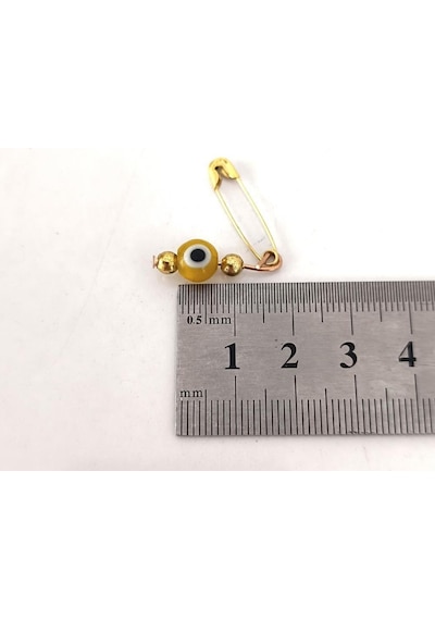 20 Adet 0.8 Mm Maşallahlık İğneli Cam Karışık Renkli Nazar Boncuğu