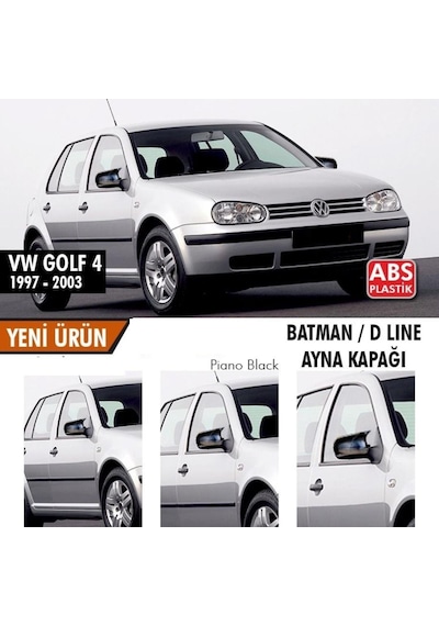 Volkswagen Golf 4 (1997 - 2003) Batman Yarasa Ayna Kapağı (parlak S