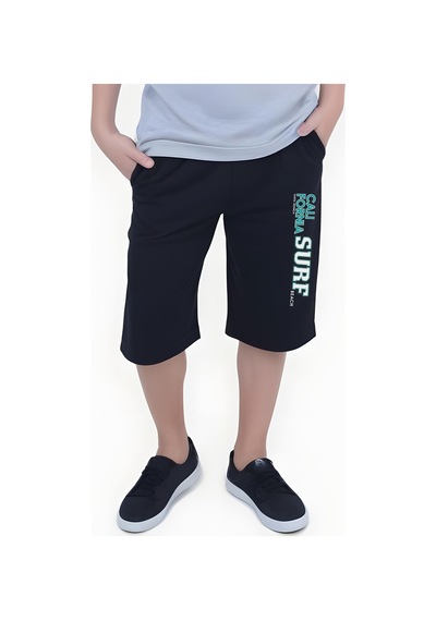 Fyk Kids Erkek Çocuk Yazlık Surf Baskılı Alt-üst Takım Gri