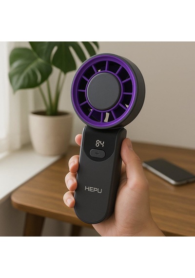 Hepu Hp-f18 Sessiz Çalışan Usb Şarjlı El Tipi Üfleme + Mini Fan