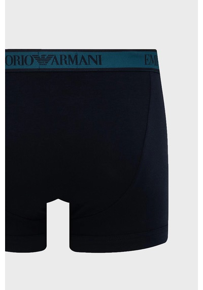 Emporio Armani Logolu 3 Pack Boxer Erkek Boxer Em000259 Af25019 Mb676 Lacivert-petrol-lacivert
