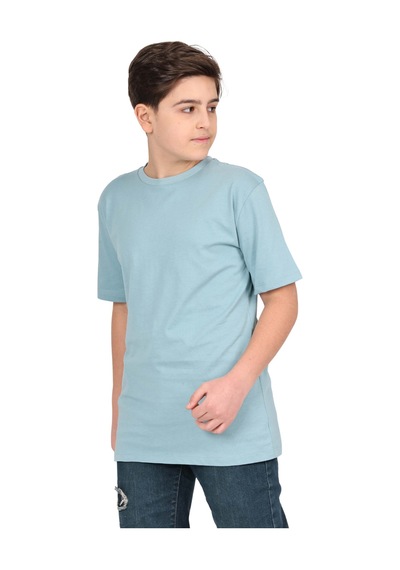 Erdem Kıds Erkek Çocuk Düz Baskısız Kısa Kol Basic Casual-okul T-shirt Mint Yeşili Mint Yeşili