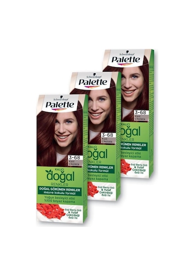 Palette Kalıcı Doğal Renkler Saç Boyası 3 - 68 Kızıl Çikolata X 3 A