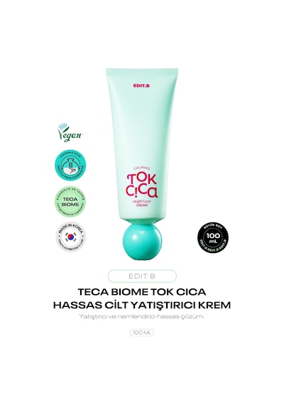 Hassas Ciltler İçin Teca-biome Günlük Nemlendirici Krem Edit.b Calming Tok Cica Heartleaf Cream