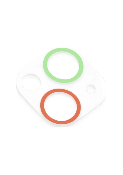 Apple İphone 13 Renkli Kamera Lens Koruma Cam - Yeşil-pembe Belirtilmemiş